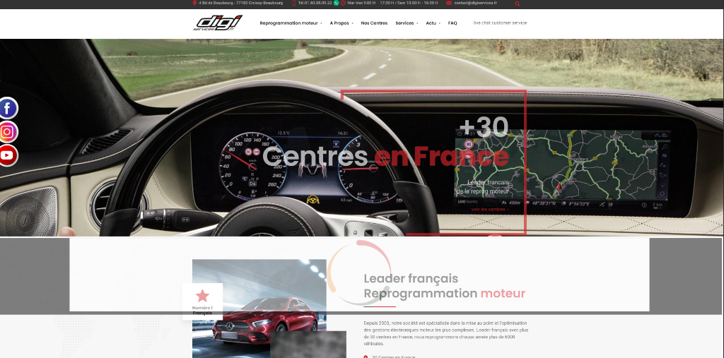 Site web DigiServices - Services informatiques B2B