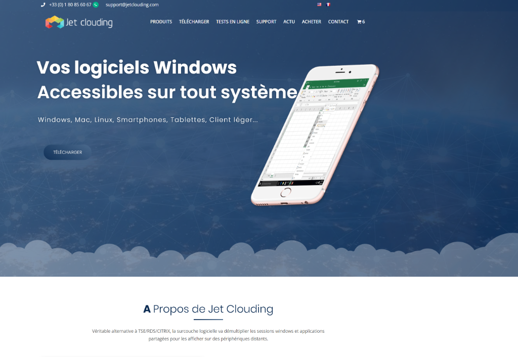 JetClouding - Plateforme cloud SaaS B2B éditée par Protocom