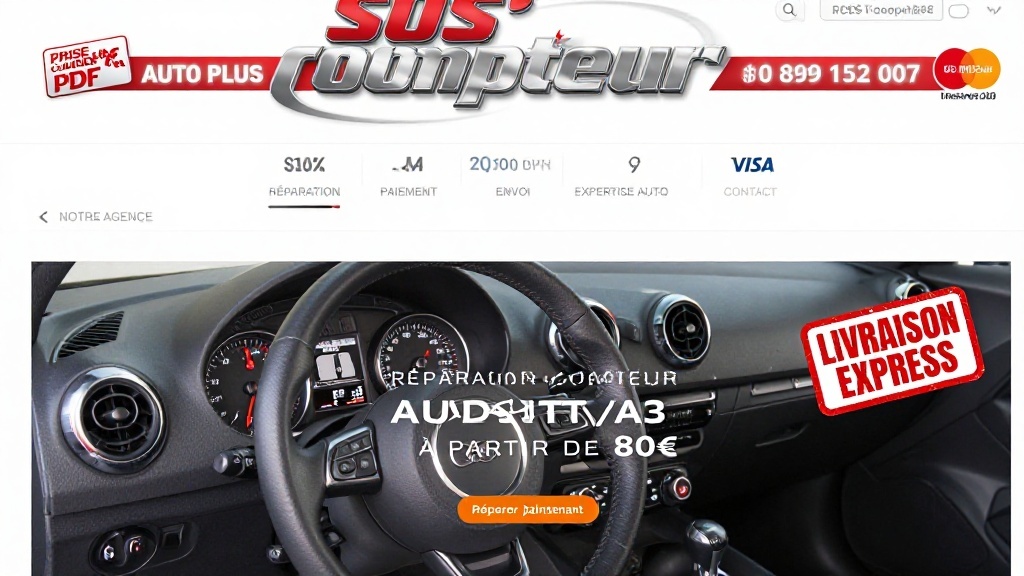 Site web Réparateur Compteur - Réparation compteurs kilométriques